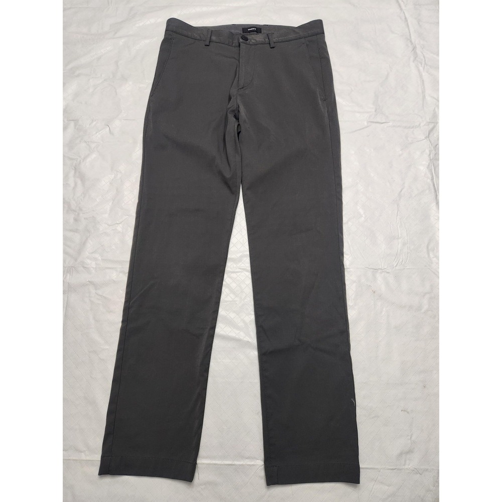 Theory Pants Mens 30x30 Gray Zaine SW Neotepic Slim Fit Stretch Chino Made USA